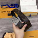 M0024 LOUIS VUITTON 专柜新品 LV皮帶 牛皮皮带 金属板扣 银