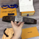 M0024 LOUIS VUITTON 专柜新品 LV皮帶 牛皮皮带 金属板扣 银