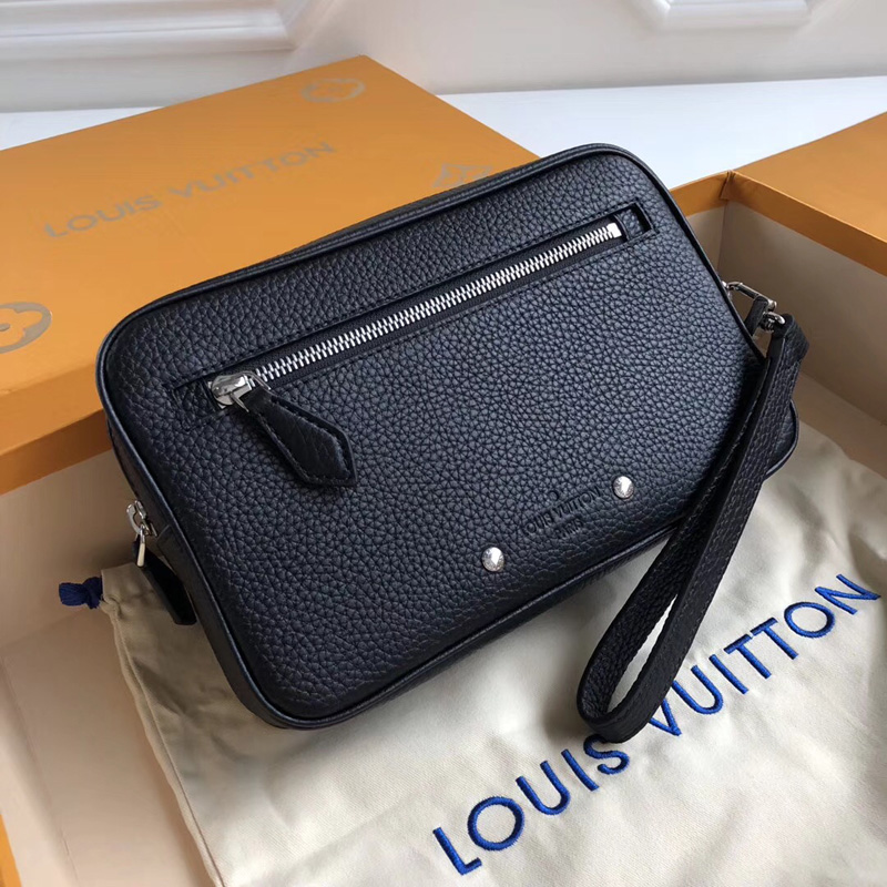 M51823 LV Kasai Clutch LV男包 LV手拿包 LV 粒纹Taurillon皮革手包
