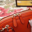 449661 Gucci女包 荔枝纹牛皮 手提斜跨 贝壳包 橙色