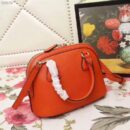 449661 Gucci女包 荔枝纹牛皮 手提斜跨 贝壳包 橙色