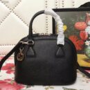 449661 Gucci女包 荔枝纹牛皮 手提斜跨 贝壳包 黑色