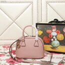 449661 Gucci女包 荔枝纹牛皮 手提斜跨 贝壳包 裸粉色