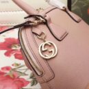 449661 Gucci女包 荔枝纹牛皮 手提斜跨 贝壳包 裸粉色