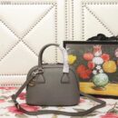 449661 Gucci女包 荔枝纹牛皮 手提斜跨 贝壳包 深灰色