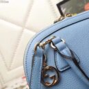 449661 Gucci女包 荔枝纹牛皮 手提斜跨 贝壳包 天蓝色