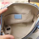 449661 Gucci女包 荔枝纹牛皮 手提斜跨 贝壳包 天蓝色