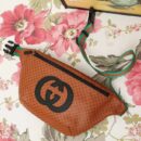 536416 2018 Gucci-Dapper Dan联名系列 GG图案皮革 腰包 啡色
