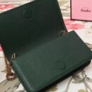 521552 GUCCI肩背包 头层甩纹牛皮 猫头系列 链条肩背包 绿色
