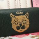 521552 GUCCI肩背包 头层甩纹牛皮 猫头系列 链条肩背包 绿色