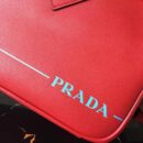 1BH093 Prada普拉达 进口牛皮 简约 普拉达单肩包 红色