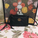 453878 GG Marmont系列 绗缝 折扣款 手拿斜挎 两用包 黑色