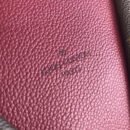 M43949 LV V Tote MM手袋 LV Monogram帆布老花女包 LV女包 酒红色