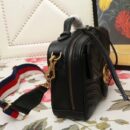 498100 Gucci GG Marmont系列 绗缝 翻盖 肩背包 黑色
