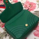498100 Gucci GG Marmont系列 绗缝 翻盖 肩背包 绿色