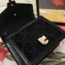 470270 Gucci Sylvie新款 丝绒拼皮 链扣 编织绳肩带 手提肩包 黑色