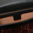 524405 GUCCI Sylvie新款 丝绒拼皮 蝴蝶结织带 单肩女包 枣红色