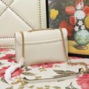 537241 Gucci 秋冬 Rajah系列 虎头钻石 牛皮 链条肩背包 白色