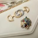 537241 Gucci 秋冬 Rajah系列 虎头钻石 牛皮 链条肩背包 白色