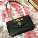 537241 Gucci 秋冬 Rajah系列 虎头钻石 牛皮 链条肩背包 黑色