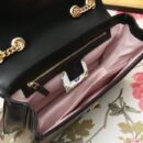 537241 Gucci 秋冬 Rajah系列 虎头钻石 牛皮 链条肩背包 黑色