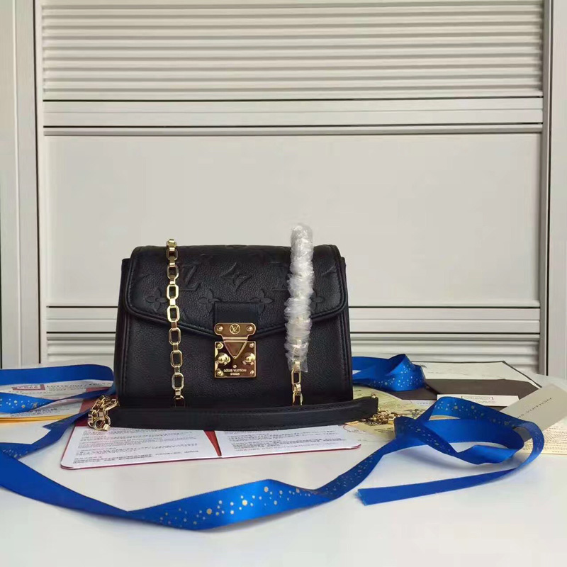 M94552 LV SAINT-GERMAIN BB手袋 LV女包 LV全皮压花链条包 黑色