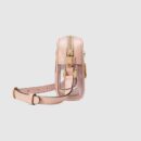 517350 Gucci Ophidia系列 透明迷你手袋 单肩斜跨包 裸粉