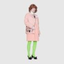517350 Gucci Ophidia系列 透明迷你手袋 单肩斜跨包 裸粉