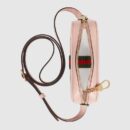 517350 Gucci Ophidia系列 透明迷你手袋 单肩斜跨包 裸粉