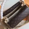 M54438 LV DOUBLE V 手袋 LV女包 翻盖式拼色老花单肩手提包 奶白色