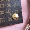 M54440 LV DOUBLE V 手袋 LV女包 翻盖式拼色老花单肩手提包 粉色