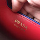 1BA212 普拉达包包 Prada手提包 普拉达水桶包 普拉达牛皮包 蓝红色