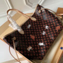 M44441 LV NEVERFULL 中号手袋 LV2019猫犬图案新款女包 LV购物袋 限定款