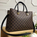 N40050 LV Riverside 手袋 Damier Ebene咖啡格帆布 LV女包 LV手提包 黑色