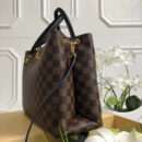 N40050 LV Riverside 手袋 Damier Ebene咖啡格帆布 LV女包 LV手提包 黑色