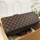 N40052 LV Riverside 手袋 Damier Ebene咖啡格帆布 LV女包 LV手提包 粉红色