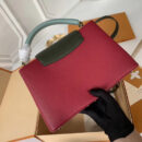 M51779 LV CAPUCINES PM 中号手袋 LV女包 Taurillon皮革 LV单肩斜挎包 红色