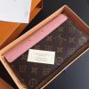 M61279 LV PALLAS 钱夹 LV拼色信封钱包 LV女士钱包 粉色