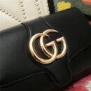 550129 Gucci Arli系列 小号 双G翻盖 复古肩背包 黑色