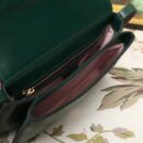 550129 Gucci Arli系列 小号 双G翻盖 复古肩背包 墨绿色