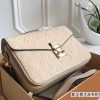 1545276966316377.jpg M44072 LV Pochette Metis 手袋 LV全皮压花女包 LV邮差包 LV空姐包 米色