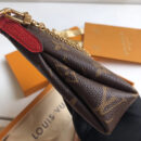 M41638 LV Pallas Cluth 手袋 LV Monogram帆布女包 LV链条包 红色/玫红