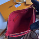 M41638 LV Pallas Cluth 手袋 LV Monogram帆布女包 LV链条包 红色/玫红
