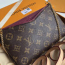 M41638 LV Pallas Cluth 手袋 LV Monogram帆布女包 LV链条包 红色/玫红