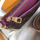 M41638 LV Pallas Cluth 手袋 LV Monogram帆布女包 LV链条包 红色/玫红