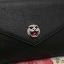 527857 GUCCI 2018秋冬 咆哮虎头装饰 翻盖 肩背包 黑色