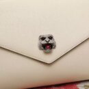 527857 GUCCI 2018秋冬 咆哮虎头装饰 翻盖 肩背包 白色