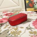 534951 GUCCI 2018秋冬 层压皮革 色彩拼接 迷你手袋 绿拼红