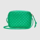 534950 GUCCI 层压皮革 色彩拼接 方形迷你手袋 绿色