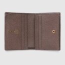 557801 GUCCI GG Supreme高级人造帆布 三只小猪图案 卡包 乌木色